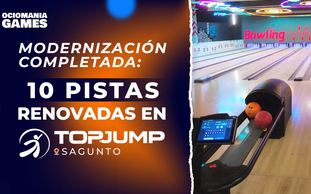 Top Jump Sagunto reabre su bolera con una modernización integral de 10 pistas de la mano de Flying Bowling Europe 